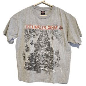 Harley Davidson  2005 STURGIS BLACK HILLS   Men's Tee Shirt Size 2X
